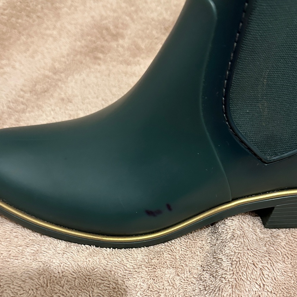Kate spade Dark Green rain Ankle Boots, Women’s Size 7 - Picture 8 of 8